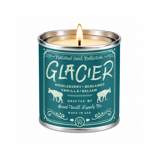 Glacier National Park Candle